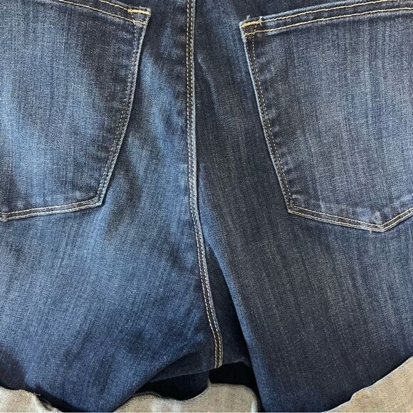 JUDY BLUE High Rise Pull On Cuffed Shorts Blue 1XL - Picture 6 of 15